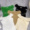 Áo trễ vai xốp xoắn chéo sexy, thiết kế quyến rũ, giảm giá, chỉ 103.500đ cho nữ thời trang 6