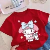 Áo tròn cổ cartoon in họa tiết mùa hè thoải mái - Giá ưu đãi 143.332 VND 5