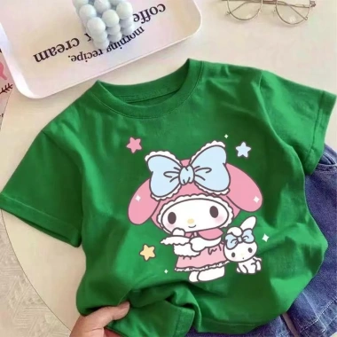 Áo tròn cổ cartoon in họa tiết mùa hè thoải mái - Giá ưu đãi 143.332 VND 8