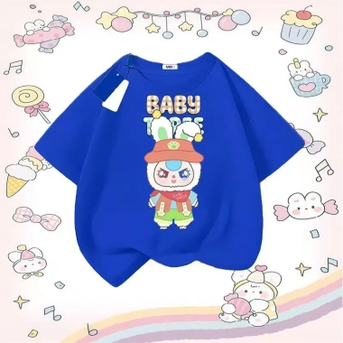 Áo tròn cổ đầu in hàng đầu ngắn tay thoáng khí thoải mái vừa vặn thời trang giá 85.999₫
