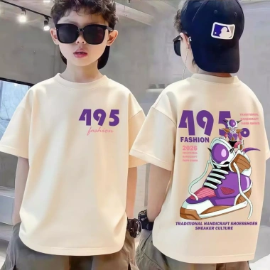 Áo tròn cổ mùa hè cho bé 3‑14 tuổi, thoải mái 90‑150 cm, giảm giá tới 18%