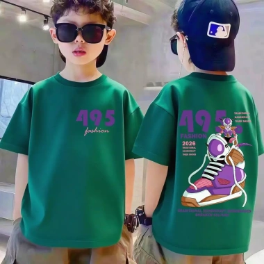 Áo tròn cổ mùa hè cho bé 3‑14 tuổi, thoải mái 90‑150 cm, giảm giá tới 18%