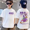 Áo tròn cổ mùa hè cho bé 3‑14 tuổi, thoải mái 90‑150 cm, giảm giá tới 18% 9