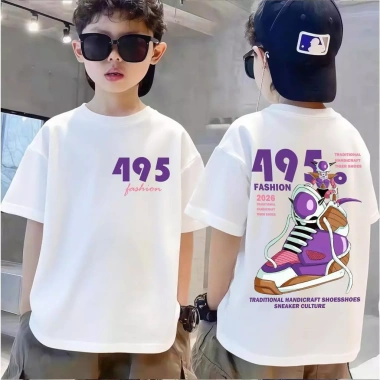 Áo tròn cổ mùa hè cho bé 3‑14 tuổi, thoải mái 90‑150 cm, giảm giá tới 18%