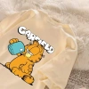 Áo tròn cổ rộng tay cotton bé gái mùa hè - Hình đơn thoáng mát, giá 143.332 VND 4