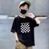 Áo Tròn Cổ trẻ em 1-13 tuổi dáng rộng hình in phong cách Hàn 100% cotton giảm còn 99.999 VND 3
