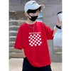 Áo Tròn Cổ trẻ em 1-13 tuổi dáng rộng hình in phong cách Hàn 100% cotton giảm còn 99.999 VND 6