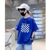 Áo Tròn Cổ trẻ em 1-13 tuổi dáng rộng hình in phong cách Hàn 100% cotton giảm còn 99.999 VND 7