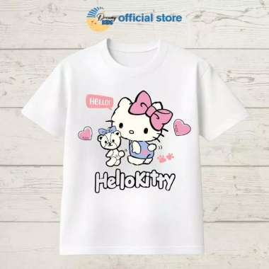 Áo tròn cotton Hello cho bé gái Kitty - Mềm mại, 9-34kg, giảm giá 18% còn 85.999₫