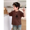 Áo Tròn Hình In Cotton Unisex 14-2 tuổi, Vừa Vặn Dáng Rộng - Giảm Giá 22% 5
