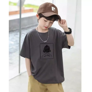 Áo Tròn Hình In Cotton Unisex 14-2 tuổi, Vừa Vặn Dáng Rộng - Giảm Giá 22%