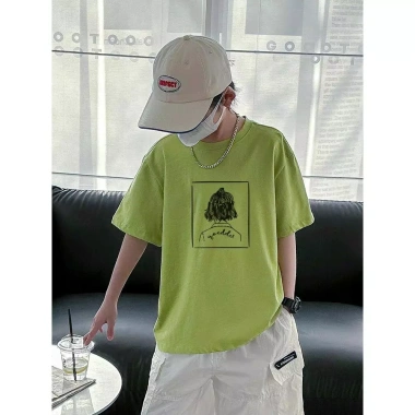 Áo Tròn Vừa Vặn Hình In Cotton Dáng Rộng Unisex 2-14 Tuổi - Giá 143.332₫