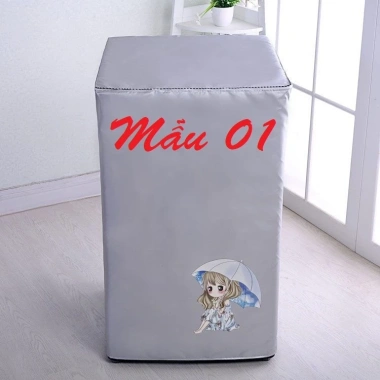 Áo trùm máy giặt cửa trên bền đẹp, chống nước, phù hợp 5-11kg, màu ghi - giảm giá 22% chỉ 170.000₫ 2
