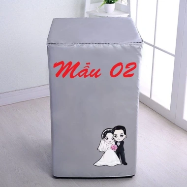 Áo trùm máy giặt cửa trên bền đẹp, chống nước, phù hợp 5-11kg, màu ghi - giảm giá 22% chỉ 170.000₫ 3