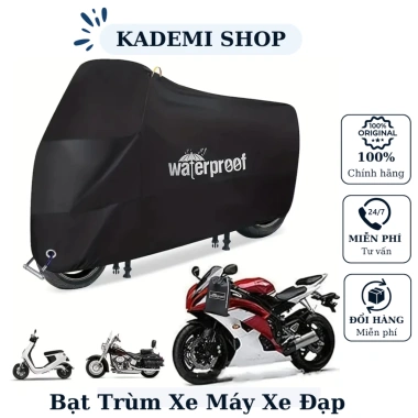 Áo Trùm Xe Máy KADEMI CTV010 Chống Nước, Nắng, Bụi, Bảo Vệ Xe Ga, Mô Tô Ngoài Trời 9