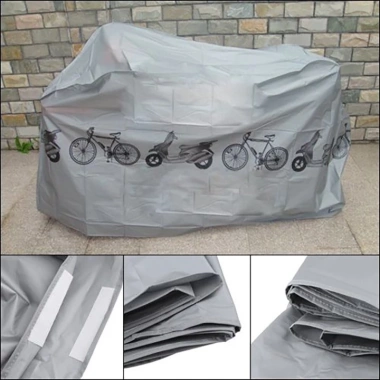 Áo trùm xe máy, xe đạp vải dù bạc phủ đa năng chống nắng mưa - Giá chỉ 49.000đ 2