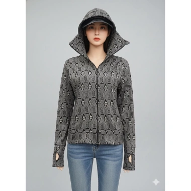 Áo Umi 1 Lớp Chống Nắng Dáng Bo Trẻ Trung Size L, Mũ Liền Khẩu Trang, Tay Xỏ Ngón, Chất Hàn Loại 1 - Giá 210.000