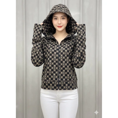 Áo Umi 1 Lớp Chống Nắng Dáng Bo Trẻ Trung Size L, Mũ Liền Khẩu Trang, Tay Xỏ Ngón, Chất Hàn Loại 1 - Giá 210.000