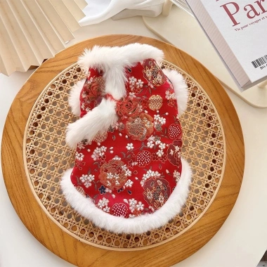 Áo Váy Tết Xinh Xắn Cho Thú Cưng Video Thực Giá Ưu Đãi 85K Tiêu Tiêu Petshop 10