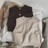 Áo vest bé đan mỏng không tay, acrylic thoáng khí, dễ thương, mềm mại, đa năng mọi mùa