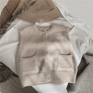Áo vest bé đan mỏng không tay, acrylic thoáng khí, dễ thương, mềm mại, đa năng mọi mùa 10 Áo vest bé đan mỏng không tay, acrylic thoáng khí, dễ thương, mềm mại, đa năng mọi mùa 10