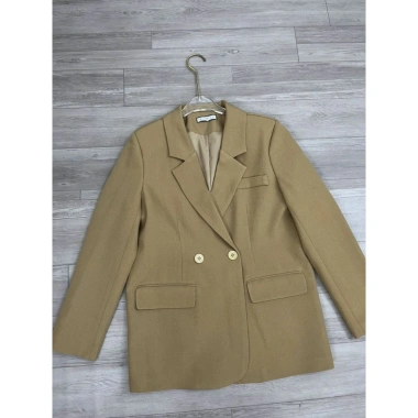 Áo vest blazer Bảo Khánh cổ dài tay dáng suông vạt bầu cong 2 cúc 2 lớp - Giá 310.000₫ 4