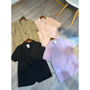 Áo vest blazer cộc tay Bảo Khánh dáng suông 2 cúc xẻ lưng, hàng 1 lớp - Giá 225.000₫ 6 Áo vest blazer cộc tay Bảo Khánh dáng suông 2 cúc xẻ lưng, hàng 1 lớp - Giá 225.000₫ 6