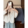 Áo Vest Blazer Croptop Nữ Dài Tay 1 Lớp Sang Trọng AK79 – Phù Hợp Đi Chơi và Đi Làm, Giá Ưu Đãi 168k 3