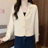 Áo Vest Blazer Croptop Nữ Dài Tay 1 Lớp Sang Trọng AK79 – Phù Hợp Đi Chơi và Đi Làm, Giá Ưu Đãi 168k 7