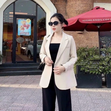 Áo vest blazer dài tay Oxatyl A61 2 lớp vải chéo dày dặn - Thời trang công sở trẻ trung, chỉ 599.000₫