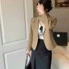 Áo vest blazer dáng lửng Bảo Khánh Shop 1 cúc, 2 lớp, dài tay, thanh lịch – 285k 4