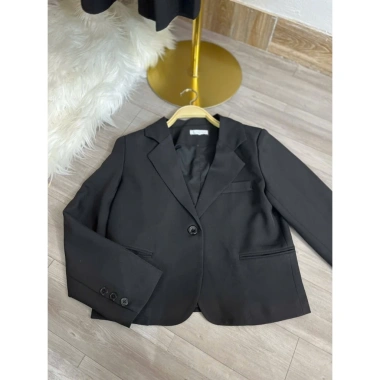 Áo vest blazer dáng lửng Bảo Khánh Shop 1 cúc, 2 lớp, dài tay, thanh lịch – 285k
