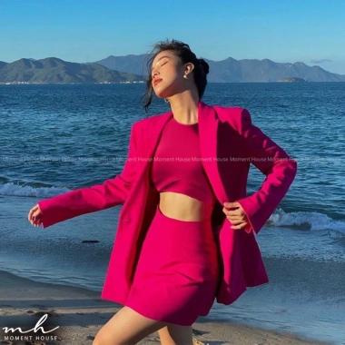 Áo Vest blazer dáng suông trẻ năng động - Kiểu Hàn Quốc, mặc học, làm, đi chơi, giá 255k 9 Áo Vest blazer dáng suông trẻ năng động - Kiểu Hàn Quốc, mặc học, làm, đi chơi, giá 255k 9