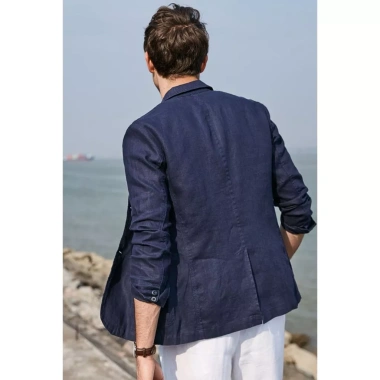 Áo vest blazer linen nam dáng lửng thời trang trẻ trung - Giá ưu đãi 379,050₫ Đũi Việt
