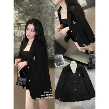 Áo vest blazer nam khuy đồng đính tang mỏ leo - Sang chảnh, giảm còn 700k