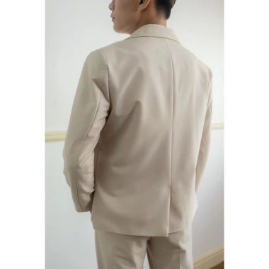 Áo vest blazer nam vâu kem basic - áo khoác công sở trẻ trung 1/2 lớp phong cách Hàn Quốc, dài tay, giảm giá 22% 4 Áo vest blazer nam vâu kem basic - áo khoác công sở trẻ trung 1/2 lớp phong cách Hàn Quốc, dài tay, giảm giá 22% 4