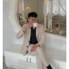 Áo vest blazer nam vâu kem basic - áo khoác công sở trẻ trung 1/2 lớp phong cách Hàn Quốc, dài tay, giảm giá 22% 8