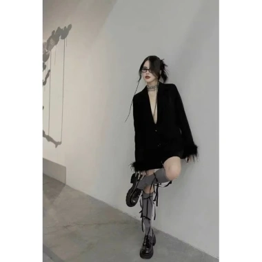 Áo Vest Blazer Nữ Dài Tay Lông Cá Sang Chảnh 2 Màu Đen Trắng - Giá 326k 9 Áo Vest Blazer Nữ Dài Tay Lông Cá Sang Chảnh 2 Màu Đen Trắng - Giá 326k 9