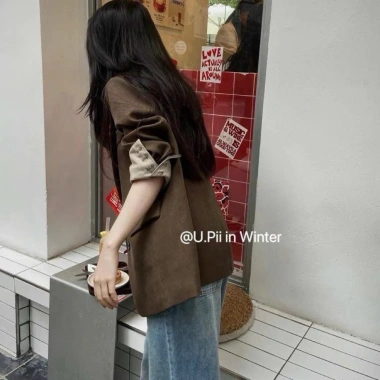 Áo vest blazer nữ Hàn Quốc, túi nắp 2 lớp, tay gập, phối màu 3 khuy, giá 279.000 VND 3 Áo vest blazer nữ Hàn Quốc, túi nắp 2 lớp, tay gập, phối màu 3 khuy, giá 279.000 VND 3