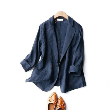 Áo vest blazer nữ Linen Premium tay lỡ sắn, trẻ trung 3 màu, giảm 20% chỉ 378.000₫ 6