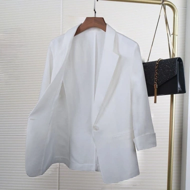 Áo vest blazer nữ Linen Premium tay lỡ sắn, trẻ trung 3 màu, giảm 20% chỉ 378.000₫ 9