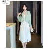 Áo Vest Blazer Nữ Màu Xanh 2 Cúc Thắt Nơ Sau - Hot 2.024, Miễn Ship, Giá 319k 4
