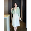 Áo Vest Blazer Nữ Màu Xanh 2 Cúc Thắt Nơ Sau - Hot 2.024, Miễn Ship, Giá 319k 9