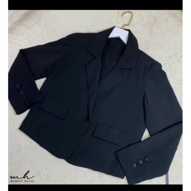 Áo Vest Blazer Suông Dáng Lửng 2 Lớp Túi Thật Tôn Dáng Vải Chéo Xịn Cao Cấp A5 - Giá 255.000 VND