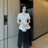Áo vest blazer tay cộc fom dấu bụng oxatyl M38 Peplum công sở 389.000 VND 8