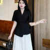 Áo vest blazer tay cộc fom dấu bụng oxatyl M38 Peplum công sở 389.000 VND 9