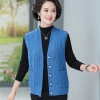 Áo Vest Cardigan V-Neck Đan Xuân Thu Cho Người Trung Niên và Người Già - Màu Đơn, Giá 268.164₫