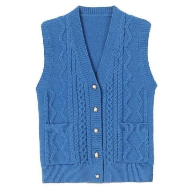 Áo Vest Cardigan V-Neck Đan Xuân Thu Cho Người Trung Niên và Người Già - Màu Đơn, Giá 268.164₫ 5