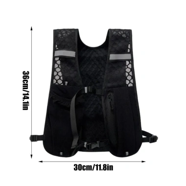 Áo vest chạy bộ AHYS nylon chống thấm, giá đỡ điện thoại, phản quang nhẹ, phù hợp đạp xe - 177.120đ