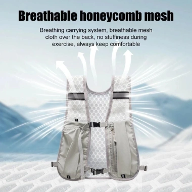 Áo vest chạy bộ AHYS nylon chống thấm, giá đỡ điện thoại, phản quang nhẹ, phù hợp đạp xe - 177.120đ